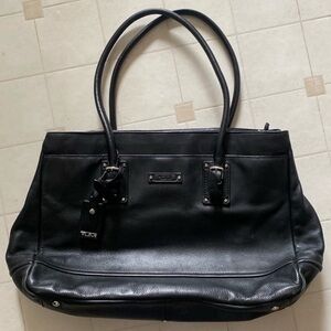 Tumi Black Tote with Structured Design